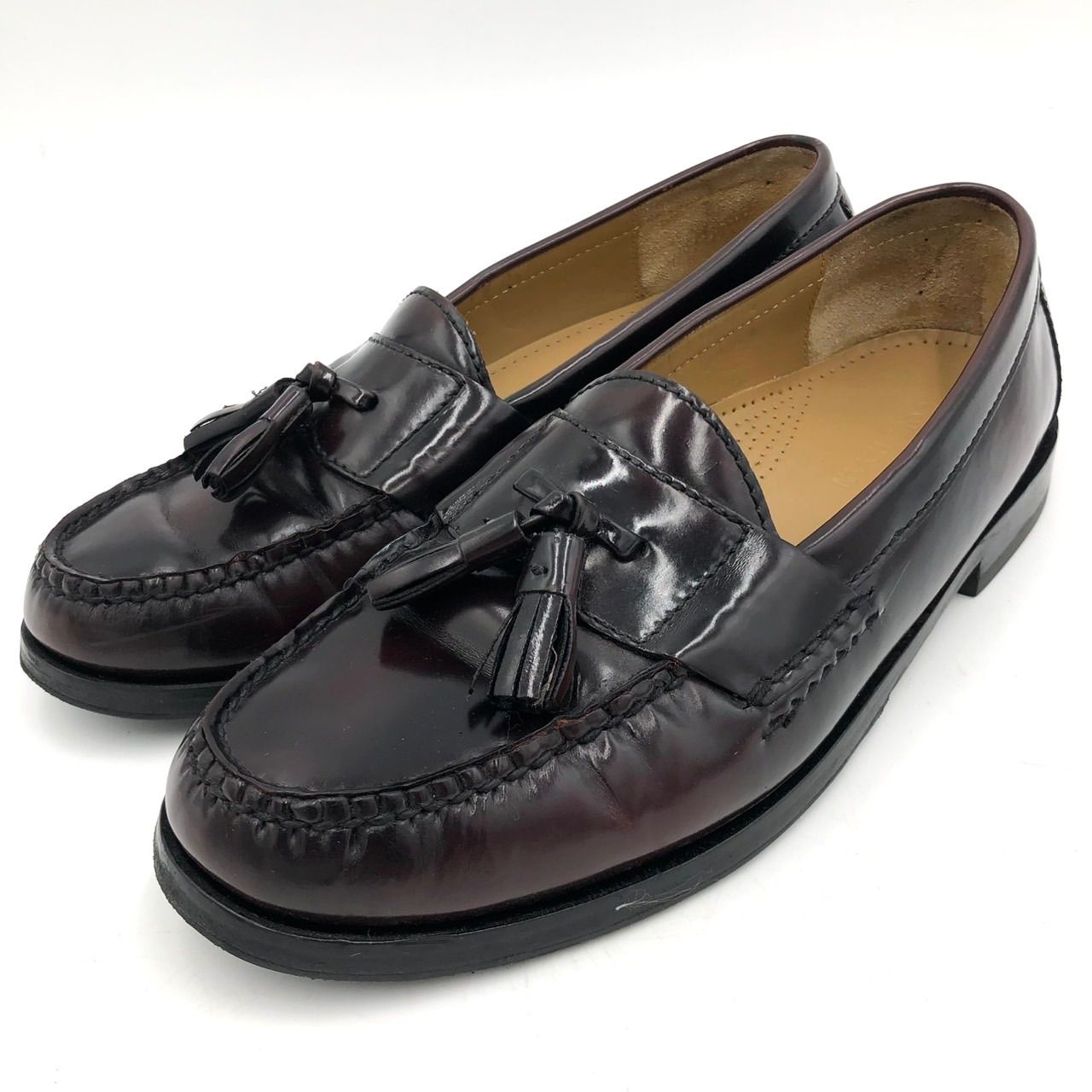 コールハーン COLE HAAN タッセルローファー 7.5D 25cm バーガンディ