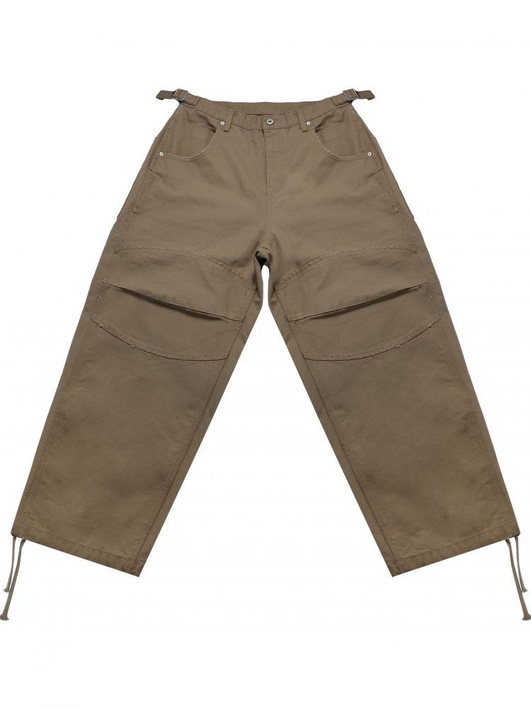 MJD 만지다 CANVAS 3 D KNEE PANTS BEIGE