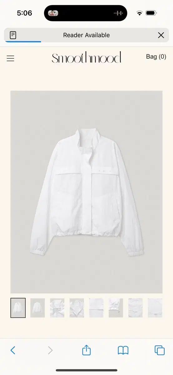 Smooth Mood スムードムード WIND AND WISH ウィンド ストッパー stopper ウィンドブレーカー breaker 白 white