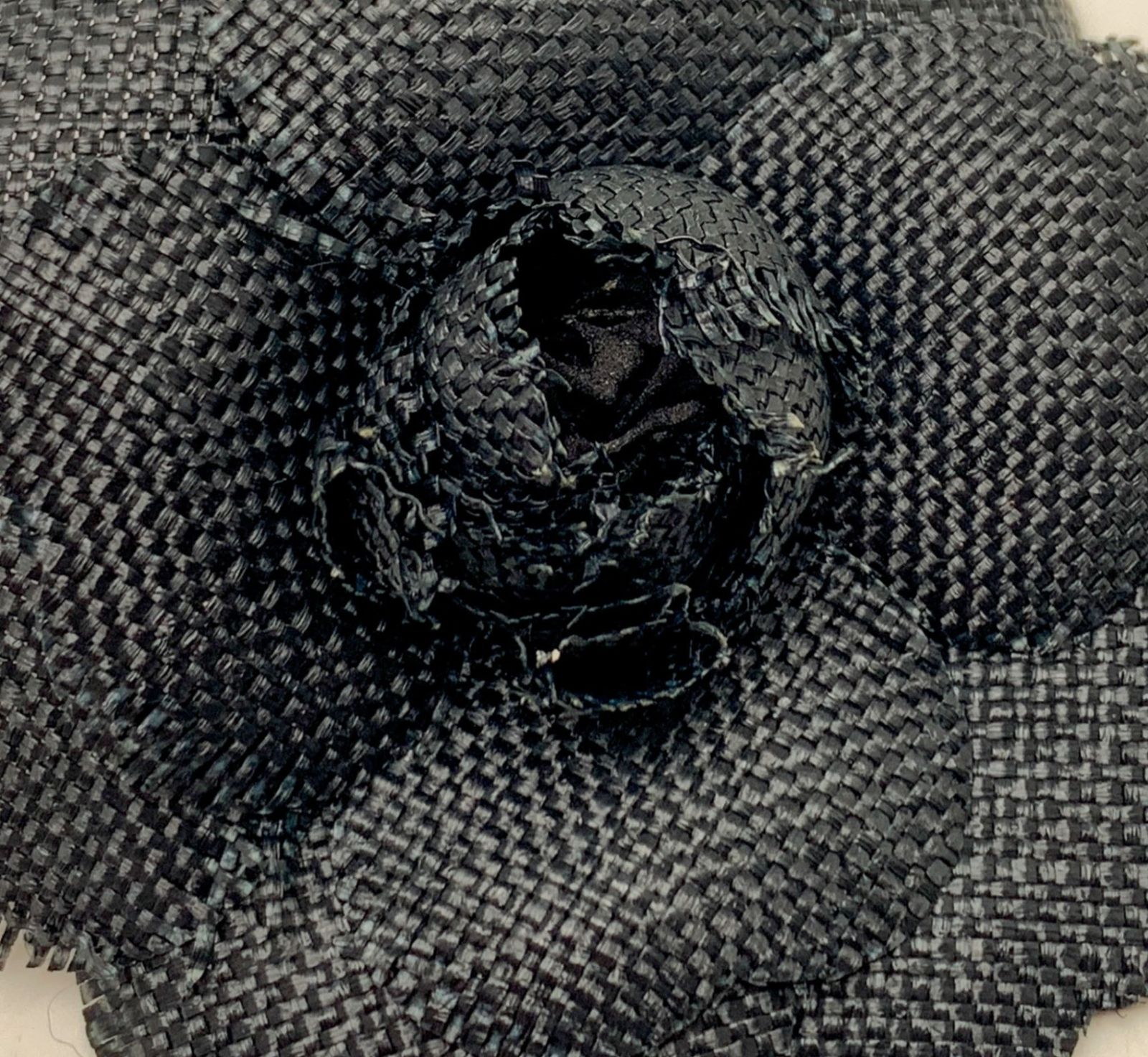 【シャネル】カメリア コサージュ ブローチ メッシュ 黒 入学式 お祝い 式典 CHANEL シャネル 黒 ブラック系 カメリア コサージュ ブローチ