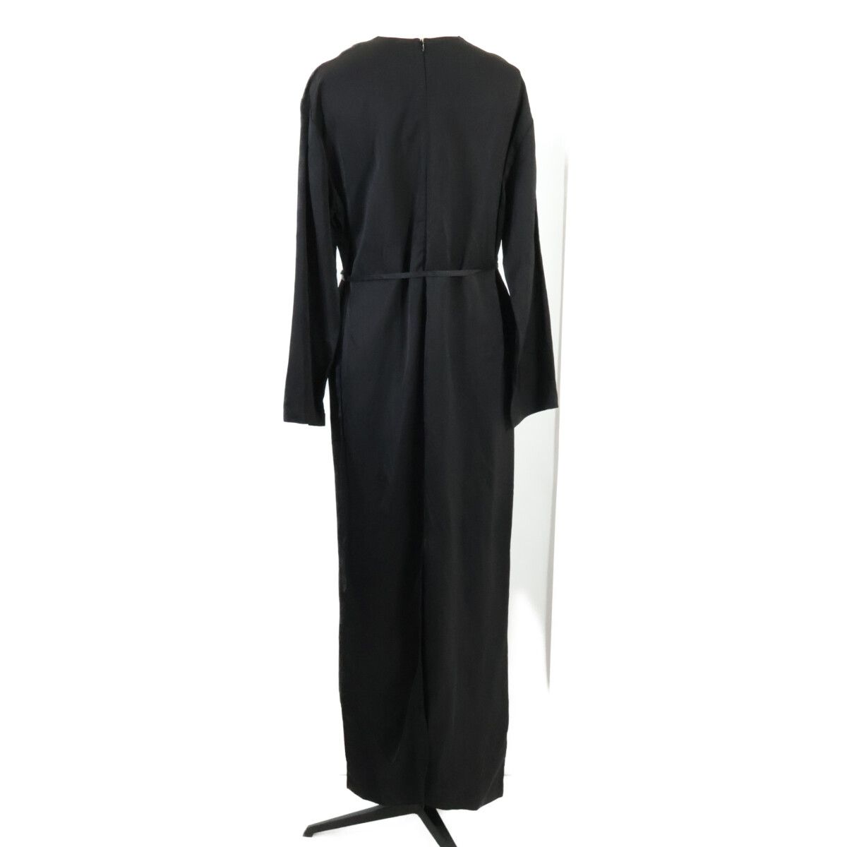 CHRISTIAN WIJNANTS クリスチャンワイナンツ ﾌﾞﾗｯｸ ﾍﾞﾙﾄ付き ｽﾘｯﾄ ﾛﾝｸﾞ