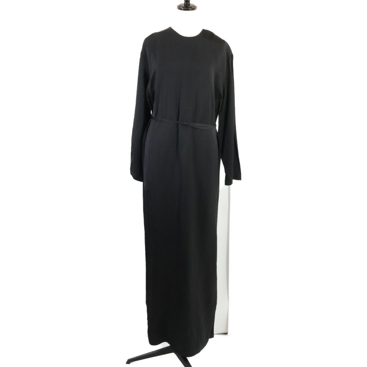 Christian Wijnants クリスチャンワイナンツ　コットンワンピース CHRISTIAN WIJNANTS クリスチャンワイナンツ ﾌﾞﾗｯｸ ﾍﾞﾙﾄ付き ｽﾘｯﾄ ﾛﾝｸﾞ