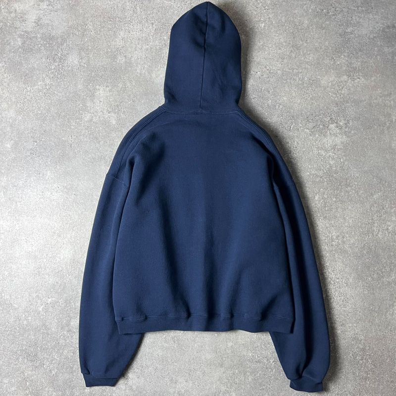 90s RUSSELL フルジップ 無地 スウェット フード パーカー XL / 90年代