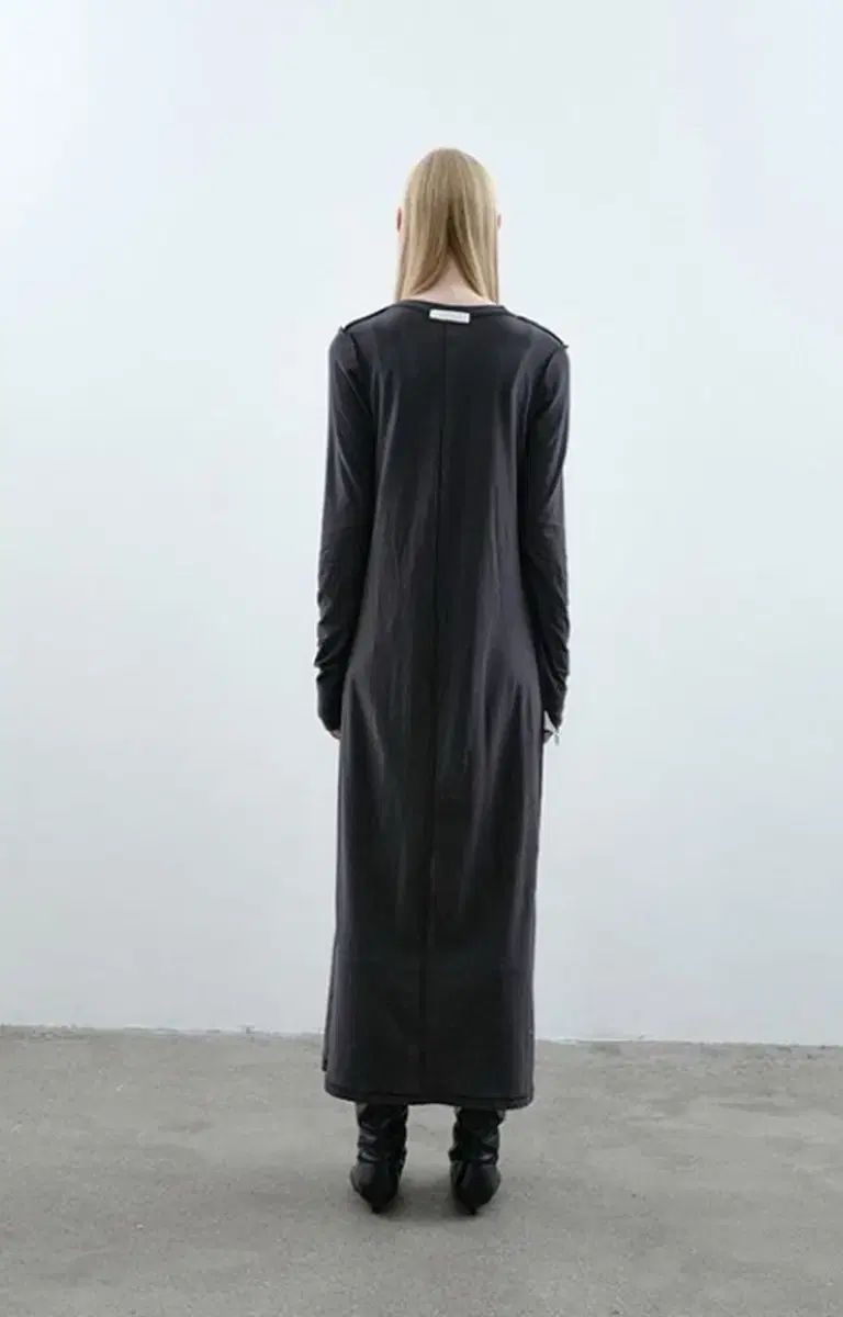 タグ付き 낫띵에브리띵 ジャージ マキシ ワンピース チャコール