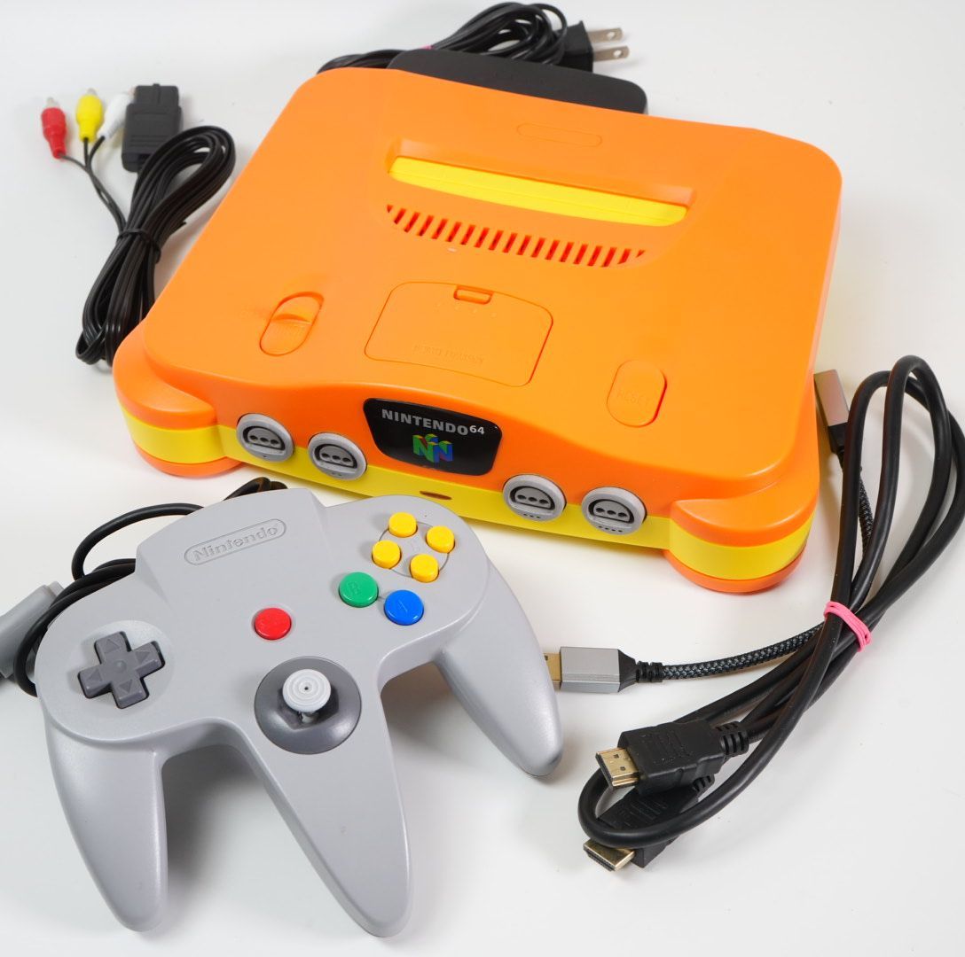 HDMI出力改造 ニンテンドー64 N64 オレンジ イエロー