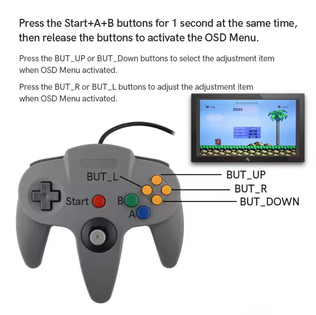 HDMI出力改造 ニンテンドー64 N 64 オレンジ イエロー