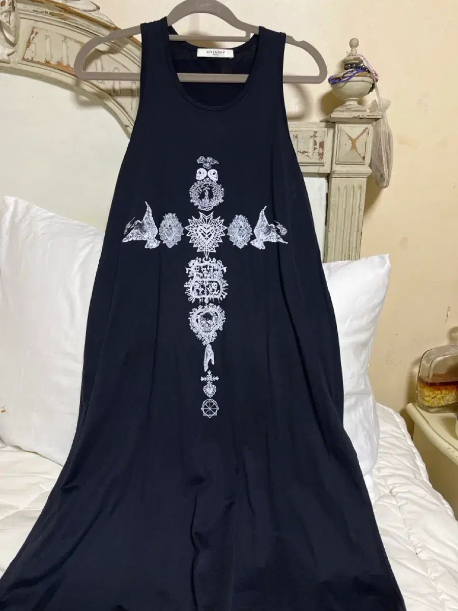 ジバンシィ ブラック プリンティング キャミソールワンピース