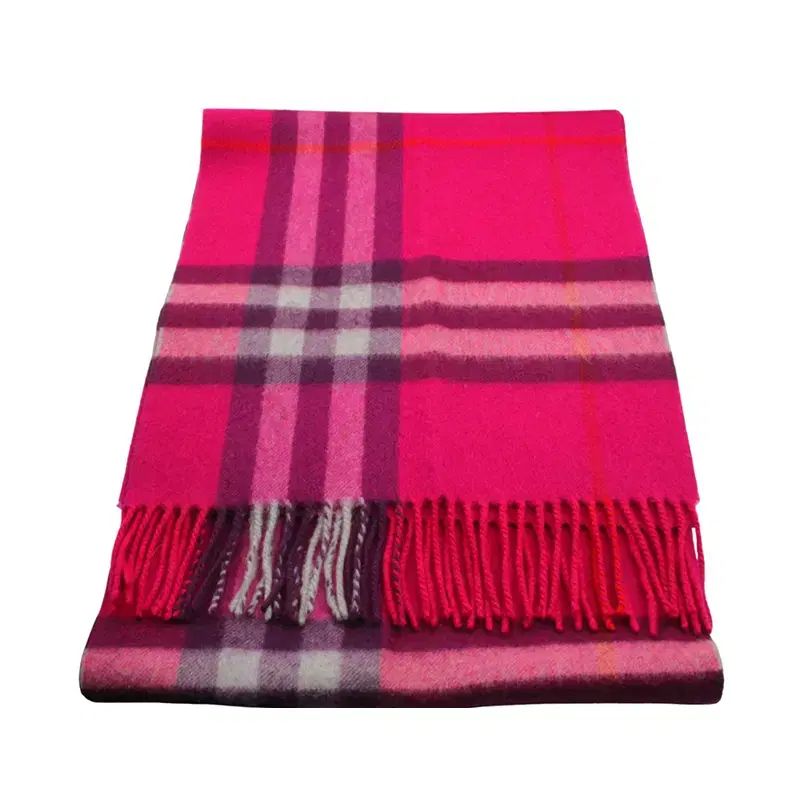 バーバリー さくらんぼチェック カシミア マフラー