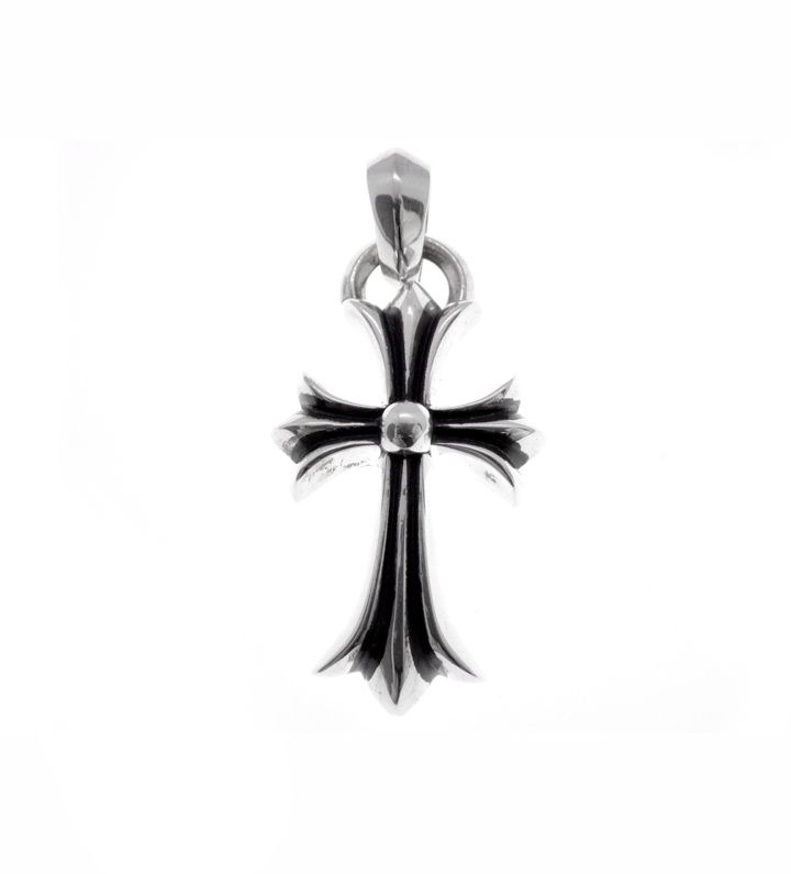 クロムハーツ CHROME HEARTS CH CRS SML W BALE スモールCH クロス ベイル Wベイル シルバー ネックレス トップ s 5142