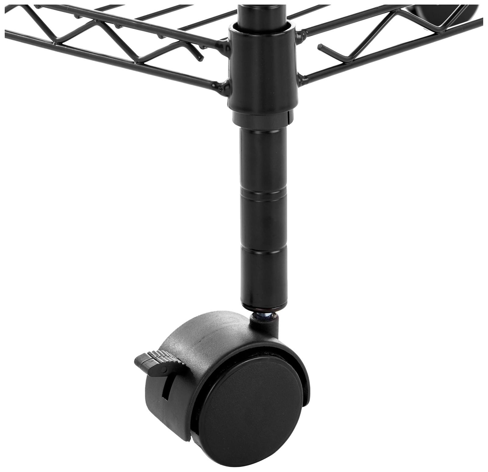 メタルラック 3段（横幅（cm）40 【在庫処分】ベーシック 3段スチールラック 棚 メタルラック キッチンラック キャスター付き 耐荷重68kg 幅58.9×奥行34×高さ83cm ブラック ～ 49.9）の通販