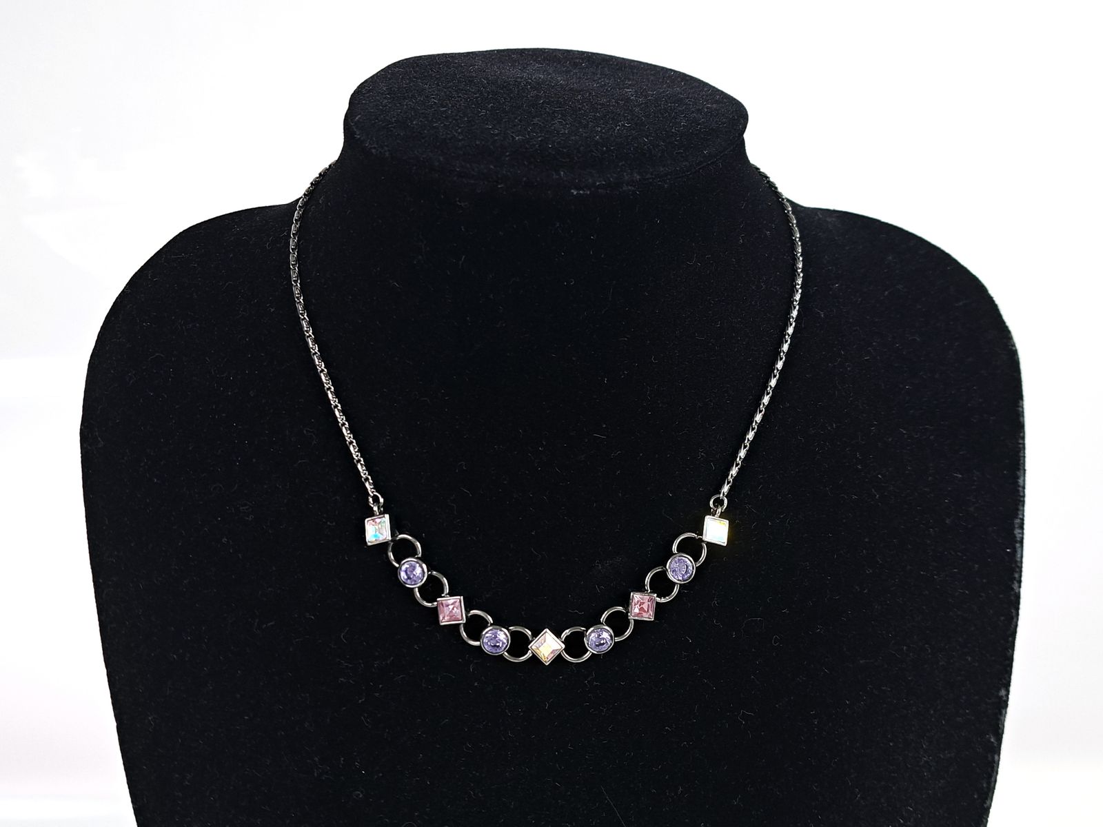 ジバンシィ　カラーストーン　チェーン　ネックレス 美品 ジバンシィ GIVENCHY カラーストーン チェーン ネックレス