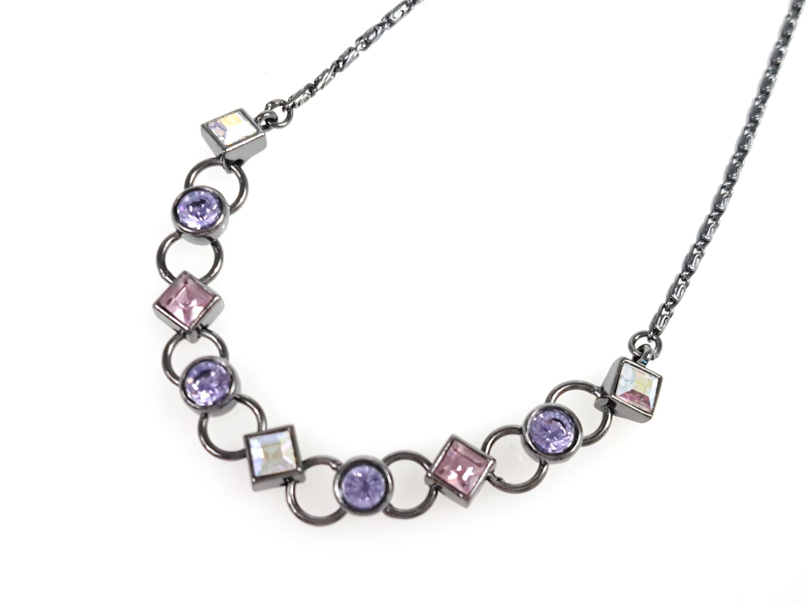 ジバンシィ　カラーストーン　チェーン　ネックレス 美品 ジバンシィ GIVENCHY カラーストーン チェーン ネックレス