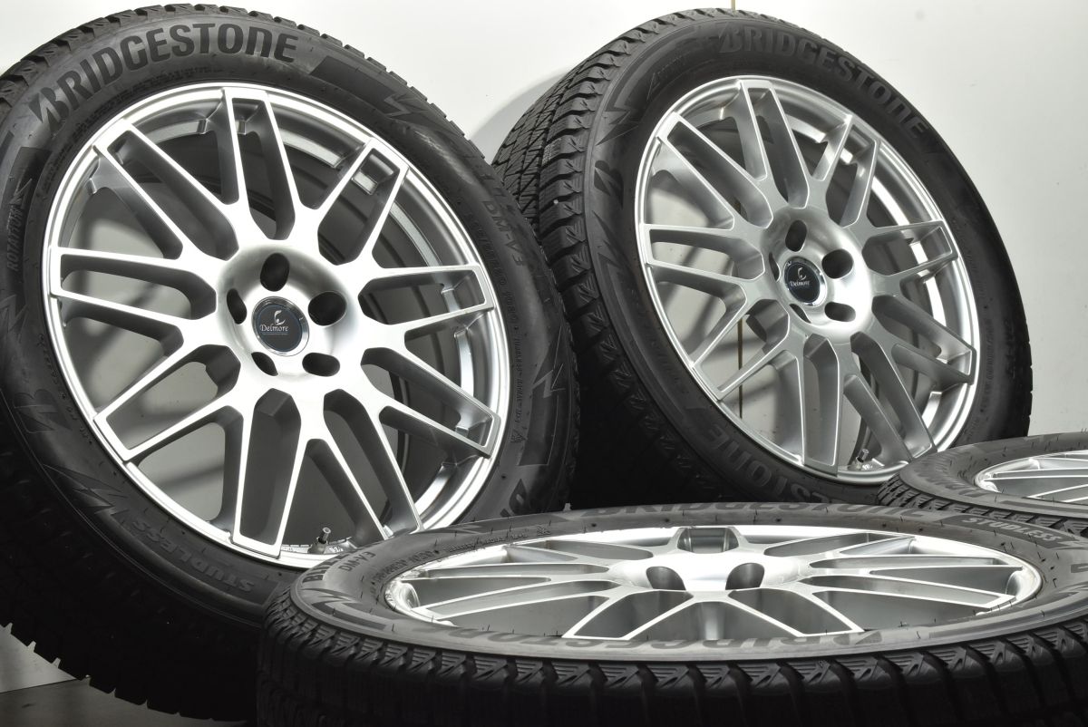 バリ溝 デルモア 20 in 7.5 J 35 PCD 114.3 ブリヂストン ブリザックDM-V 3 235|55 R 20系 レクサス RX 平座ナット対応 空気圧センサー