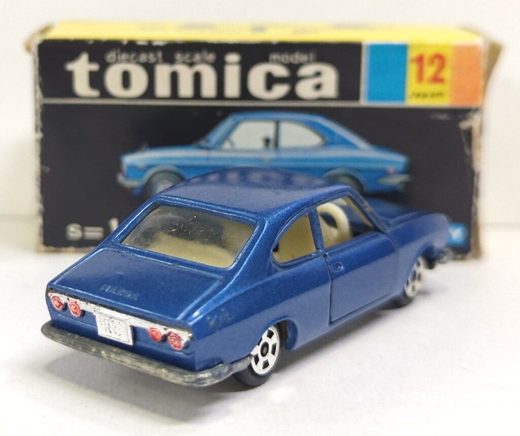 トミー トミカ黒箱 香港トミカ カペラ ロータリークーペ 青メタリック アイボリー内装 1 Bホイール 12