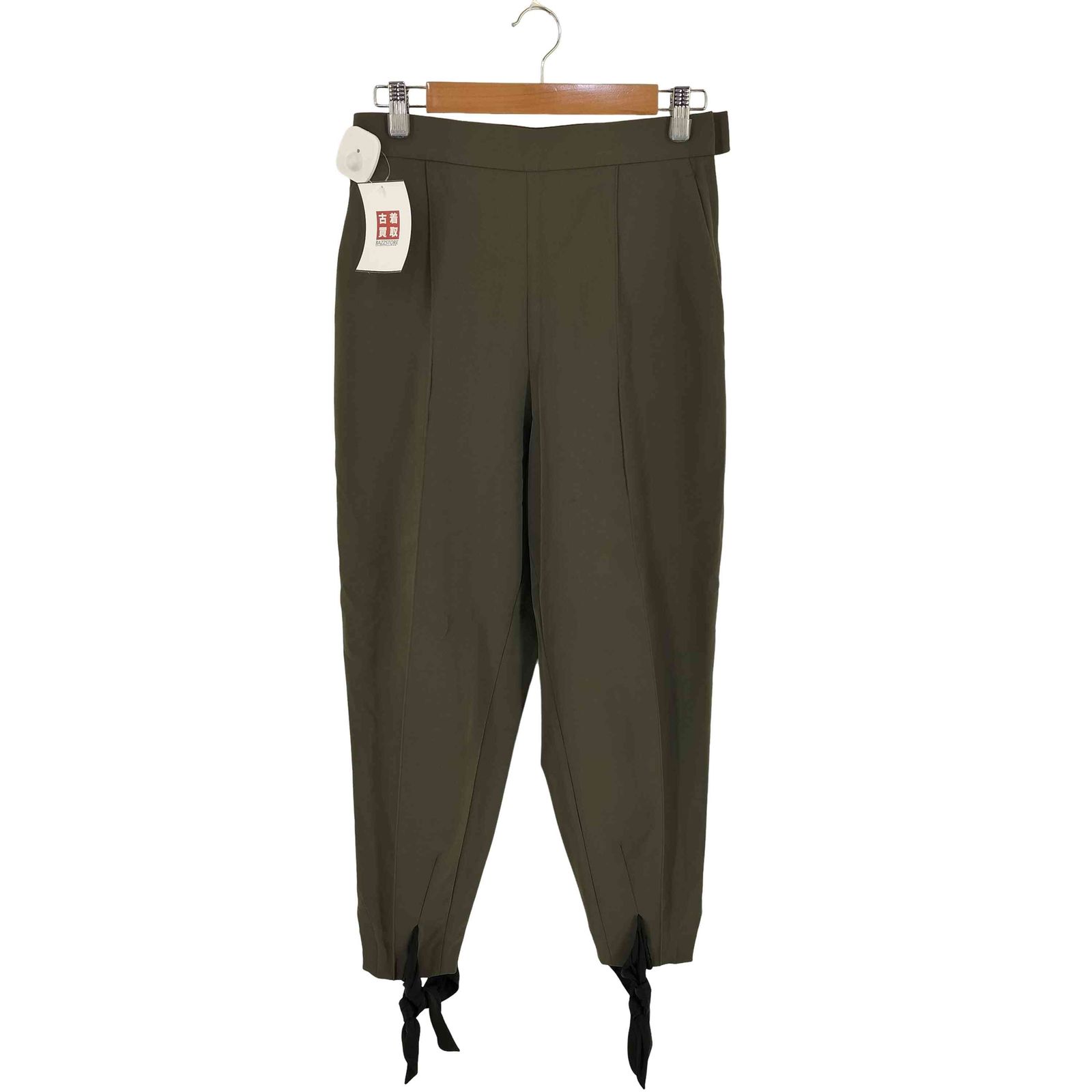 トーガプルラ TOGA PULLA センタープレス 裾リボン ナイロンパンツ