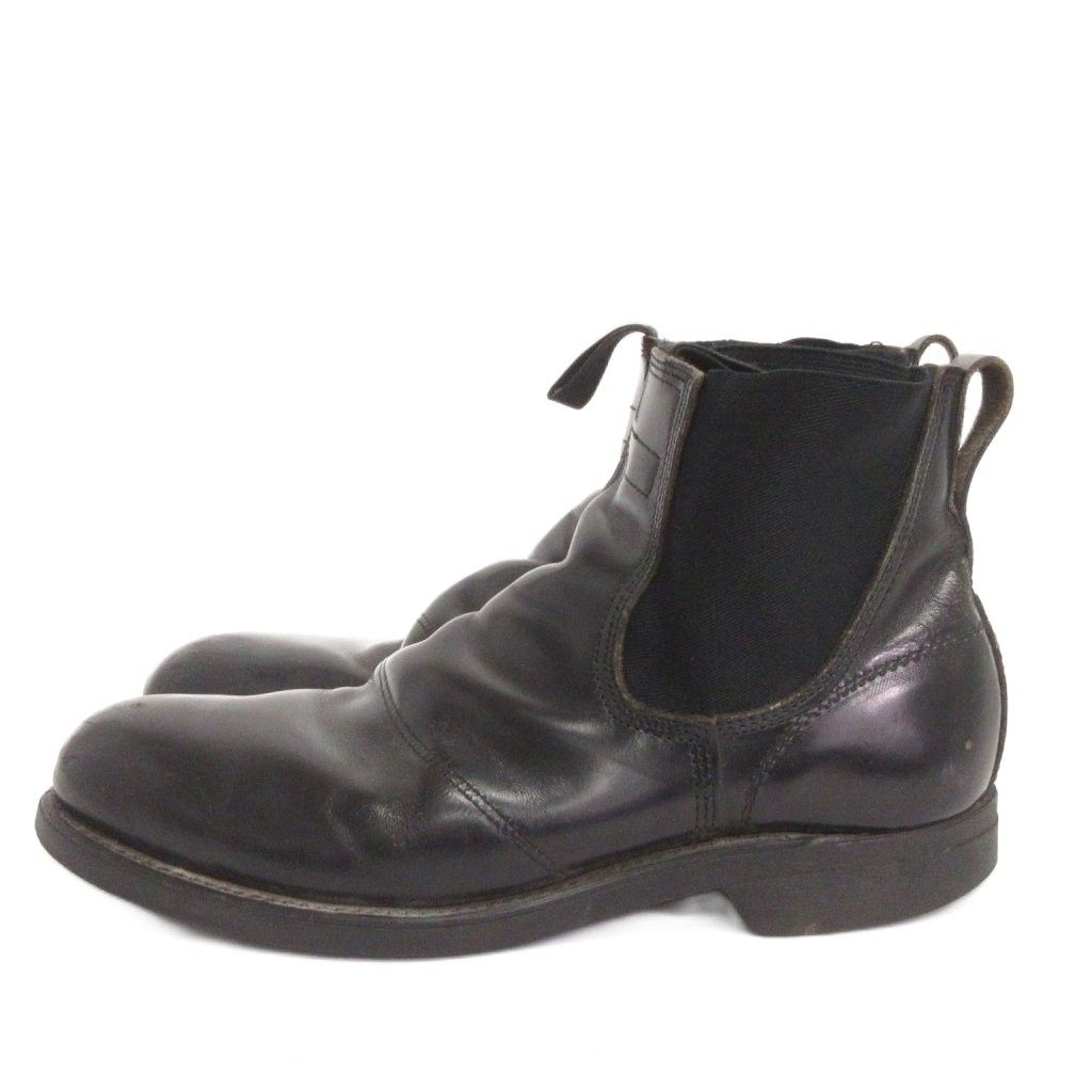 US NAVY ヴィンテージ 90s サイドゴアブーツ 米軍 レザー 黒 ブラック