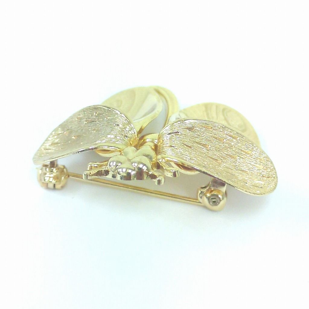 クリスチャン ディオール ゴールドトーン 昆虫 モチーフ ブローチ