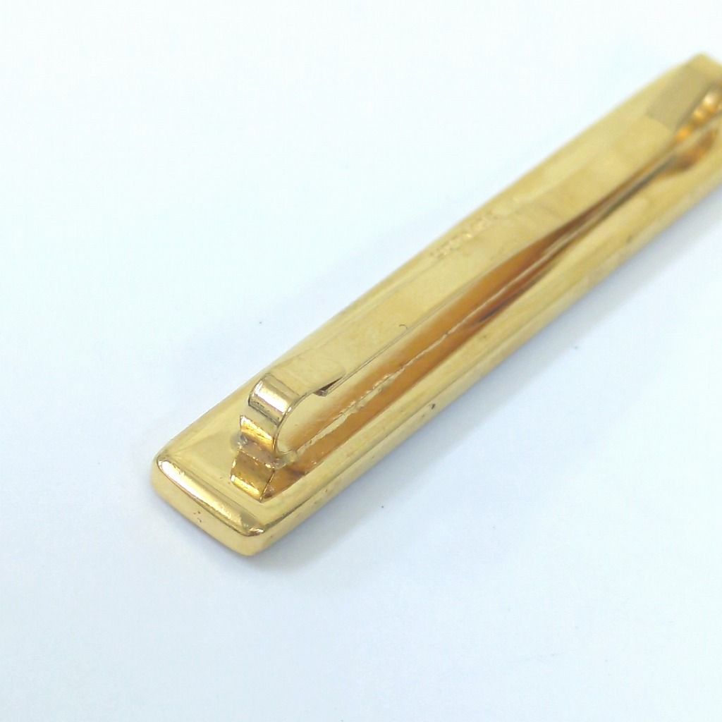 エルメス エマイユ 七宝焼 ネクタイピン ブラック ゴールドカラー