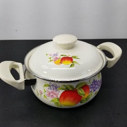 昭和レトロ 富士ホーロー EJIRY フルータスコレクション 両手鍋 16cm