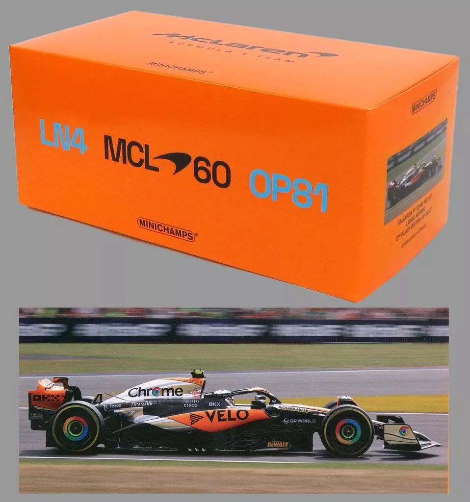ミニカー 1 18 マクラーレン F チーム MCL 60 ランド ノリス イギリスGP 2025 2位入賞