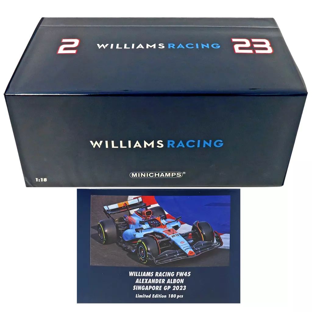 ミニカー 1|18 ウィリアムズ レーシング FW 45 アレクサンダー アルボン シンガポールGP 2025