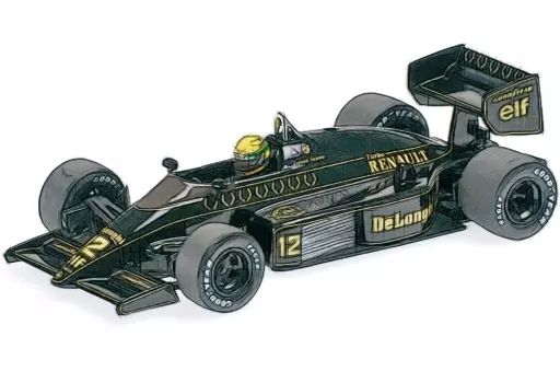 新品】ミニカー 1/43 ロータス ルノー 98T アイルトン・セナ ドイツGP