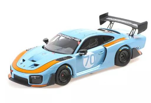 新品】ミニカー 1/18 ポルシェ 935/19 2020 #70(ブルー×オレンジ