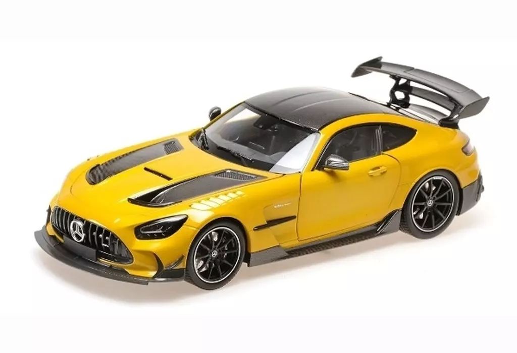 ミニカー 1 18 メルセデス AMG GT ブラックシリーズ 2021 イエローメタリック ソーラービーム