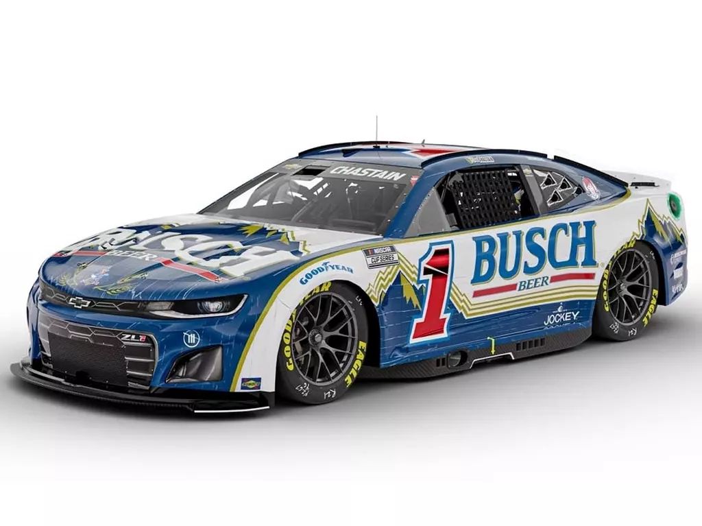 ミニカー 1|24 BUSCH BEER RETRO 2025 シボレー カマロ ZL 1 ロス チャスティン ARC NASCAR CUPシリーズ