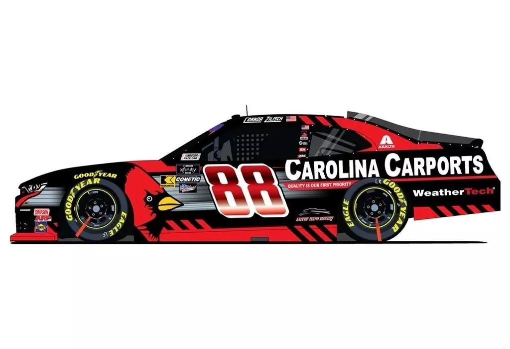 ミニカー 1|24 2025 シボレー カマロ ZL 1 コナー ジリッシュ 88 NASCAR xfinityシリーズ