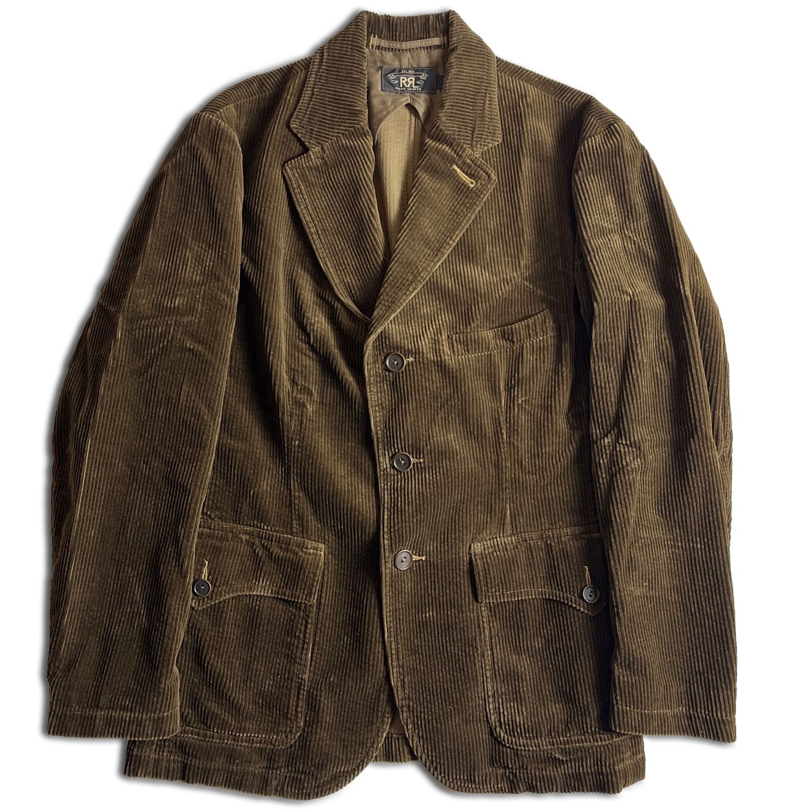 美品】RRL 太畝コーデュロイ テーラードジャケット M ブラウン ダブル 