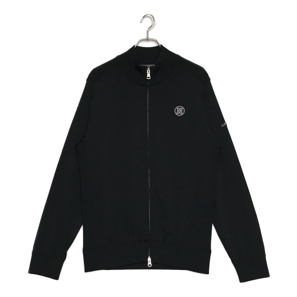 メンズ ジーフォア G|FORE ニットアウター 3 LL 黒 ブラック ダブルジップ