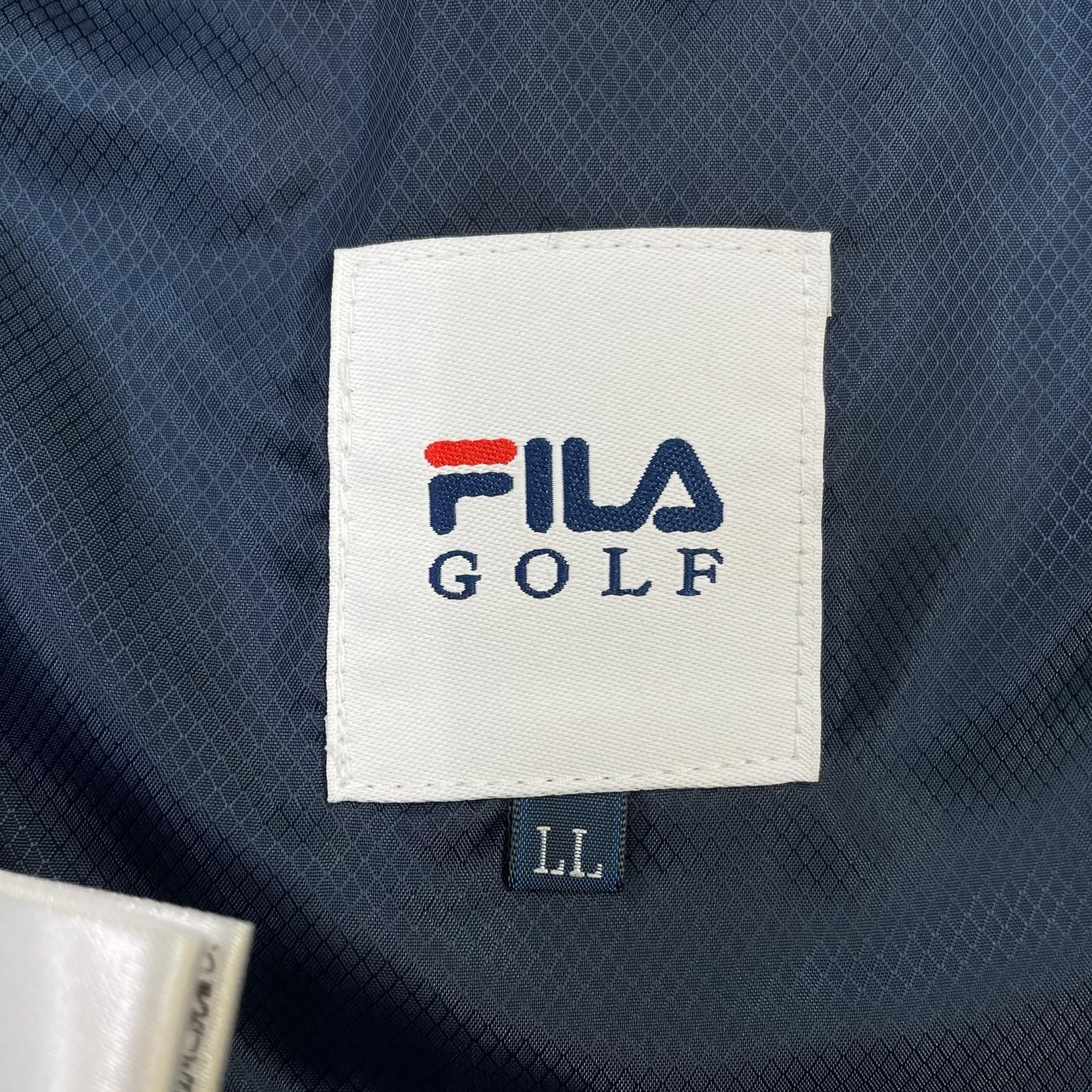 新品未使用★LLサイズ FILA フィラ ゴルフジャケット＆パンツ 中綿 紺 未使用品 メンズ フィラゴルフ FILA GOLF パンツ LL 紺 ネイビー 中綿