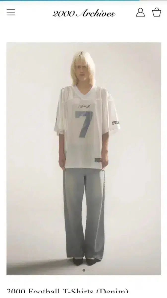 2000 Archives 白 フットボールTシャツ