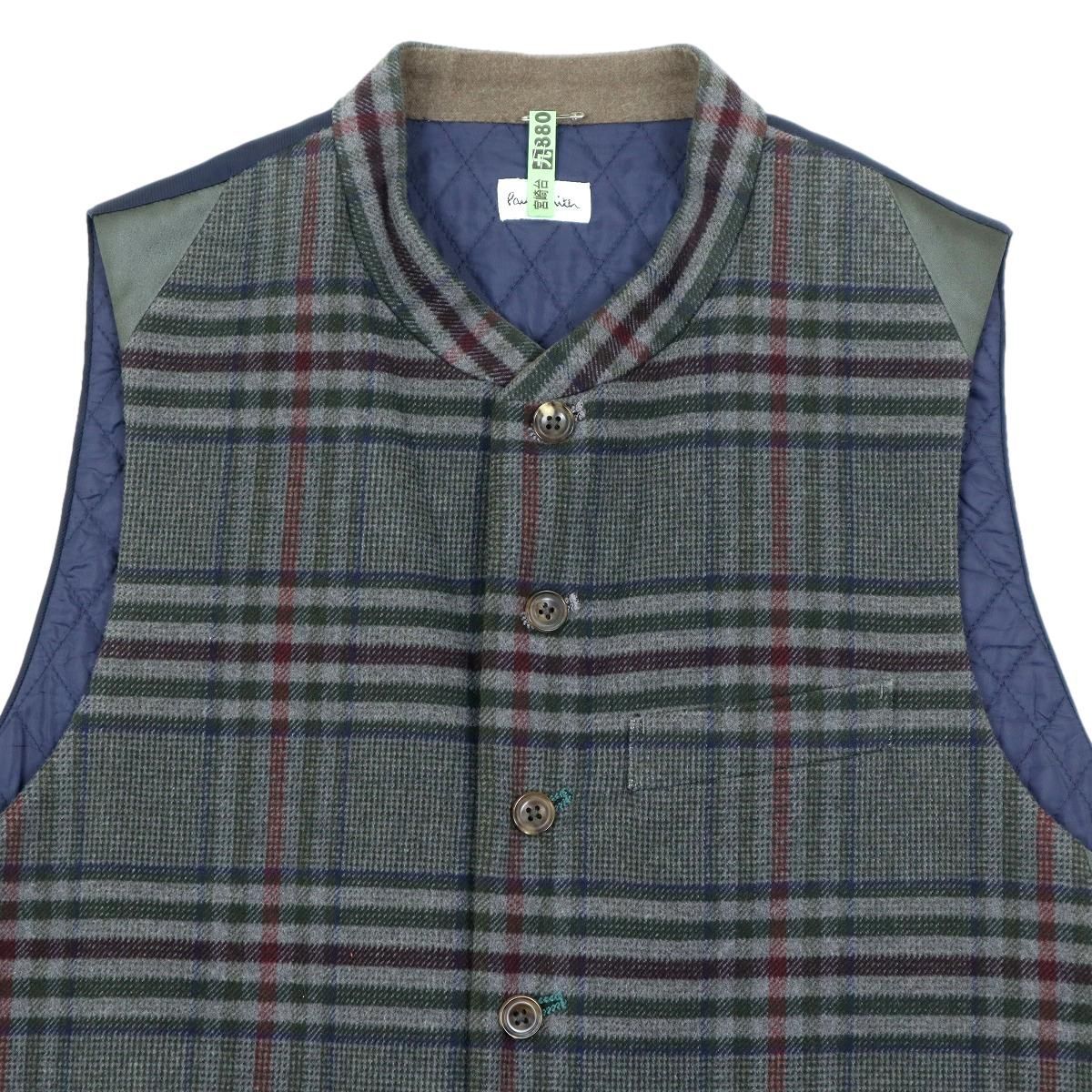 B3666】【美品】【シルク100％】Paul Smith ポールスミス ベスト ジレ