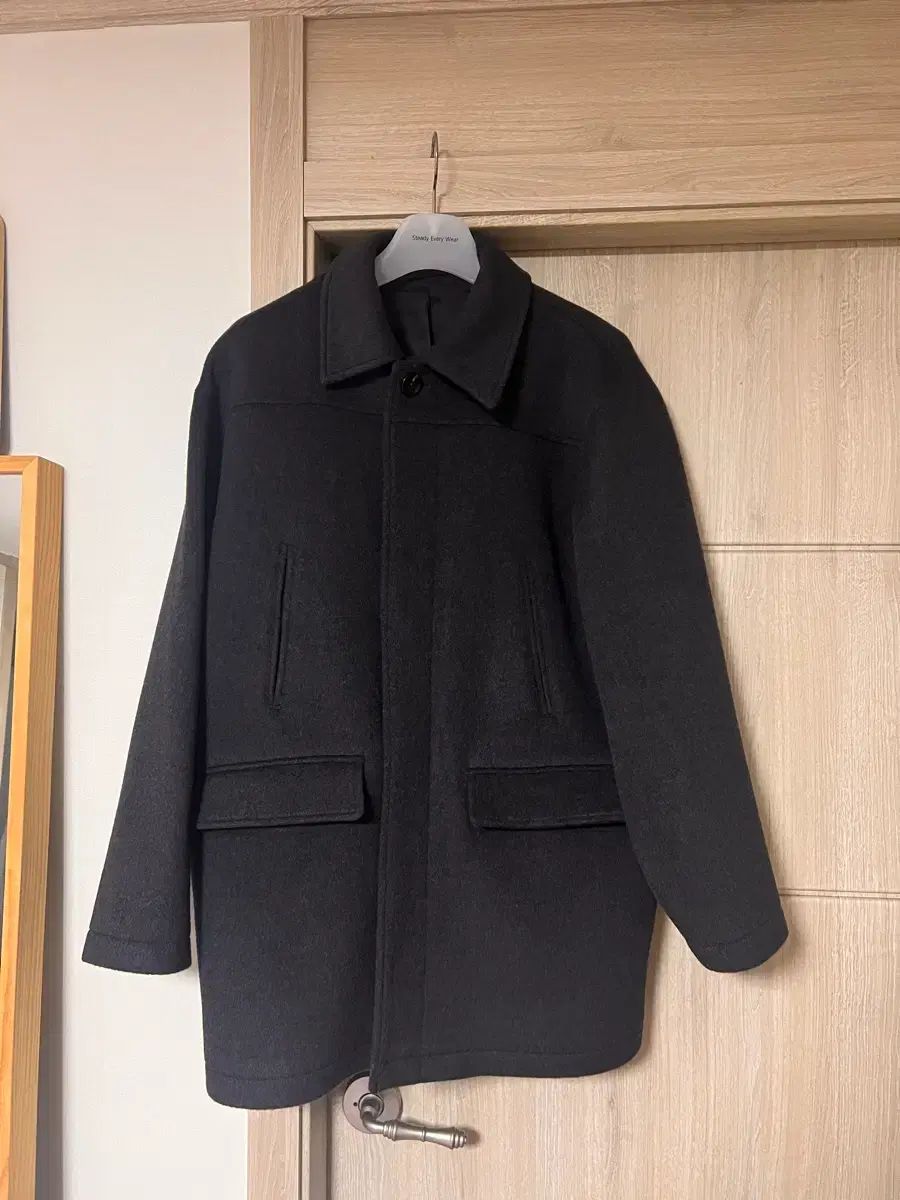 ステディエブリーウェア ウール カコート チャコール 4