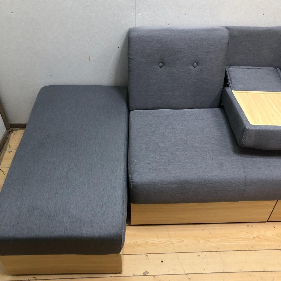 アイリスオーヤマ STSB-2110 ソファベッド 引き出し収納付き スツール