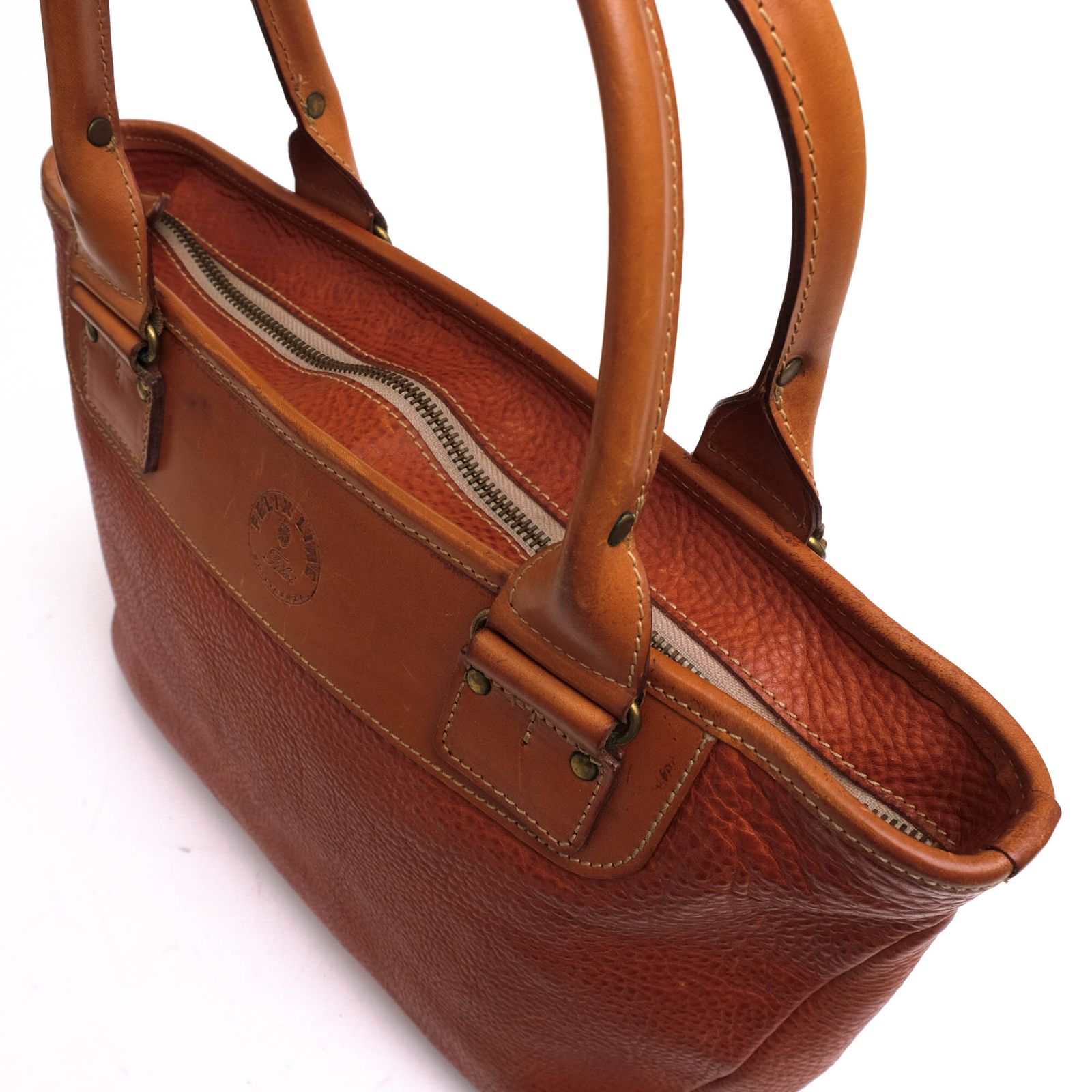 フェリージ　Felisi ブラウン　レザー　トートバッグ　ハンドバッグ フェリージ／Felisi バッグ トートバッグ 鞄 ハンドバッグ レディース