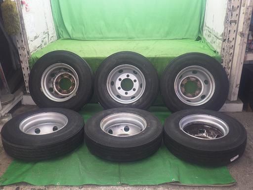 トラックタイヤ KWC 17 5インチスチールホイールタイヤ 6本