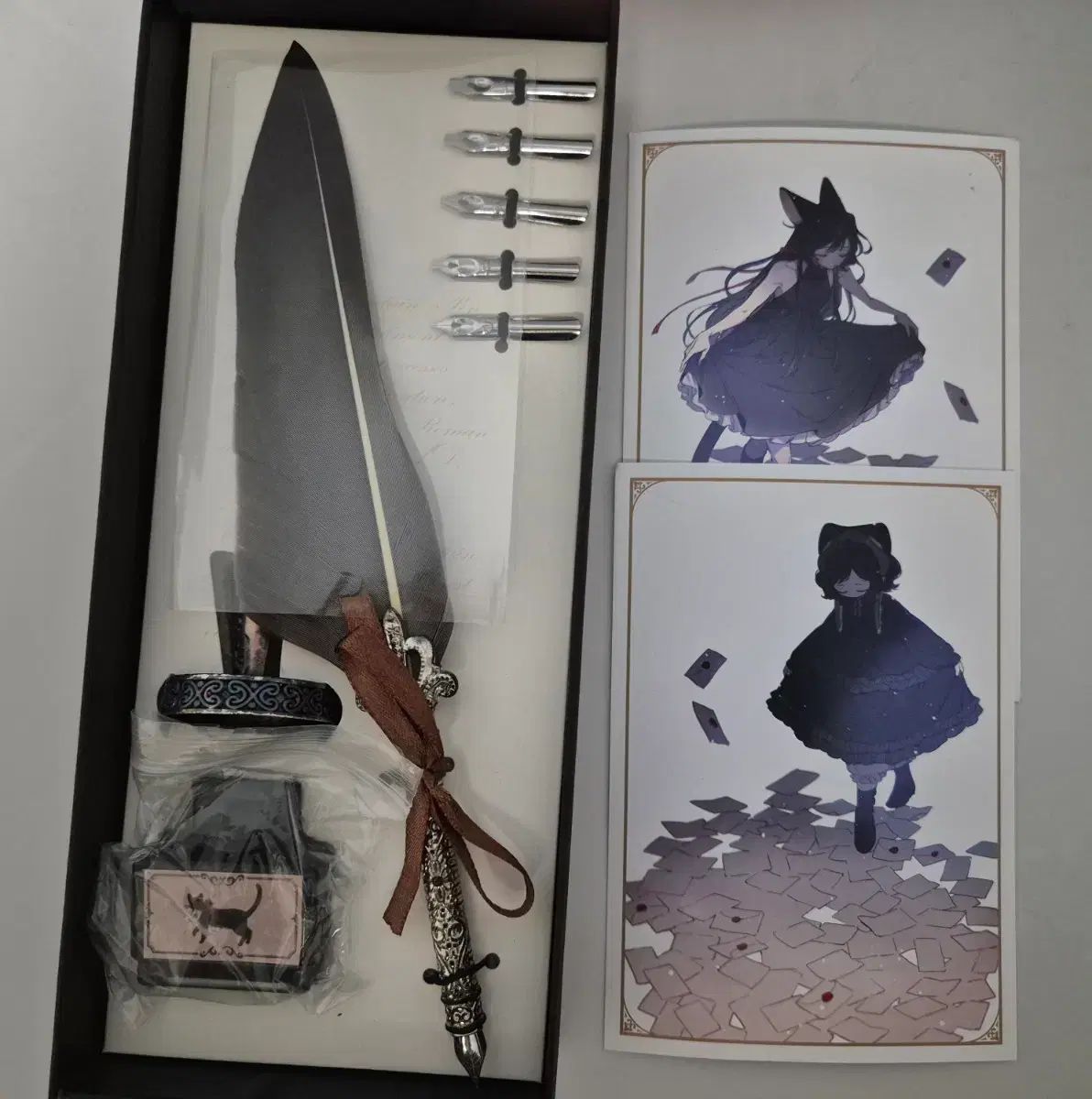 私の魔女 フェザーペン インクペン 깃펜 はがき セット 特典