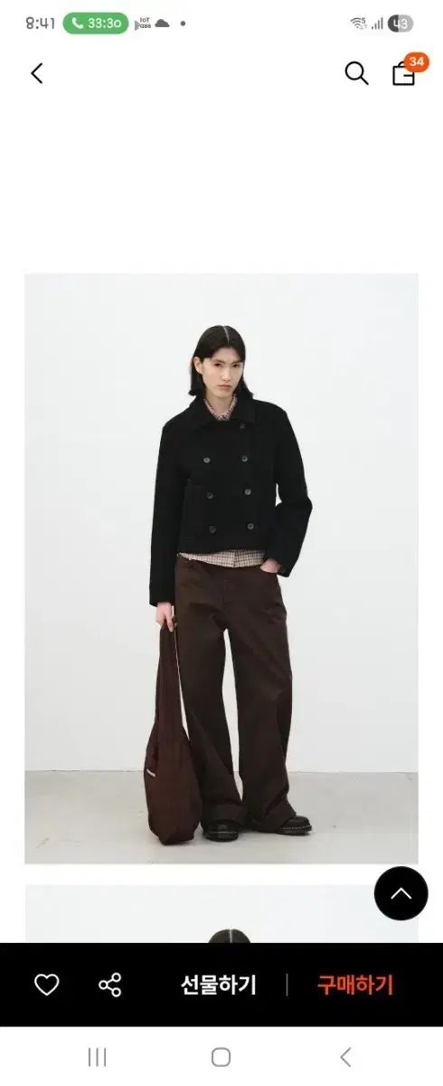 ブレンダブレンデン パンツ ズボン ブラウン