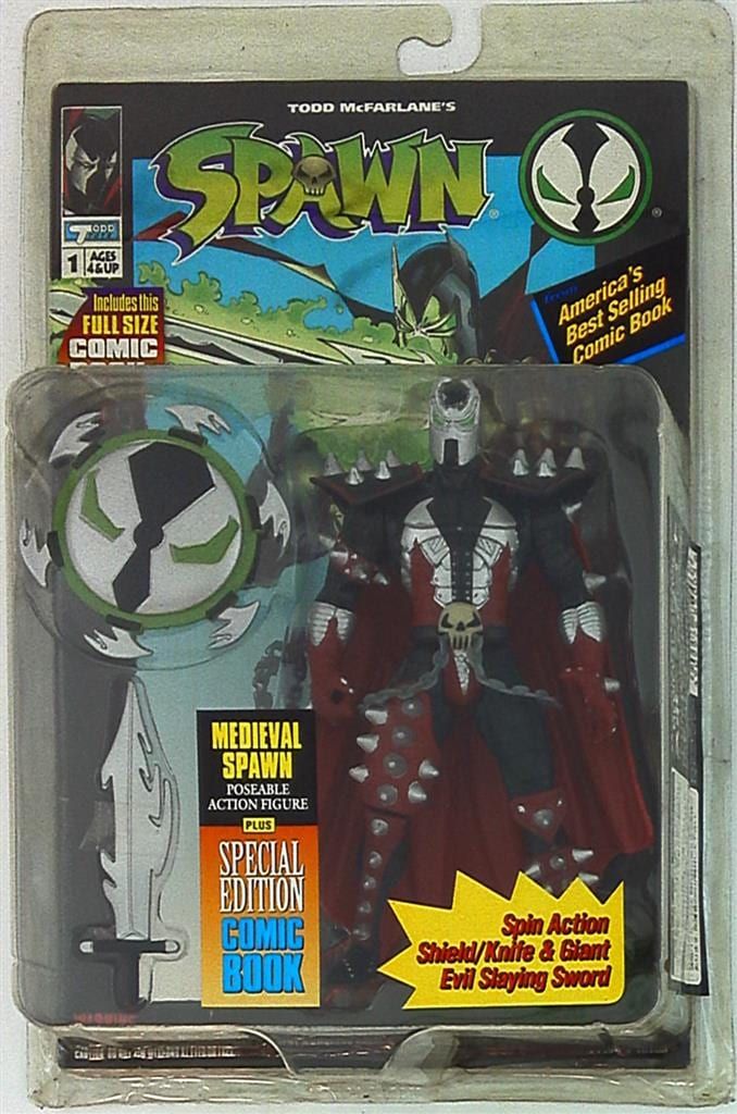 TODD TOYS POSEABLE ACTION FIGURE MEDIEVAL SPAWN （黒/赤） - メルカリ