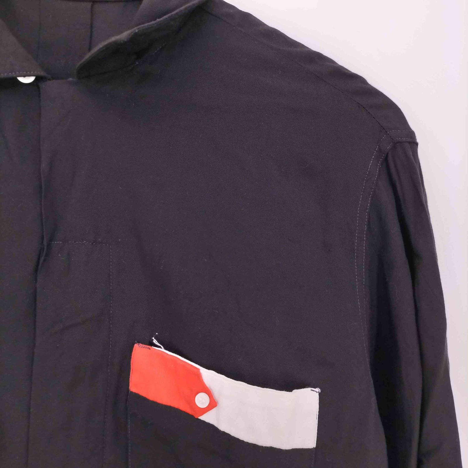 ユーズドフルギ USED古着 60s 配色切替 レーヨンシャツ メンズ 表記無