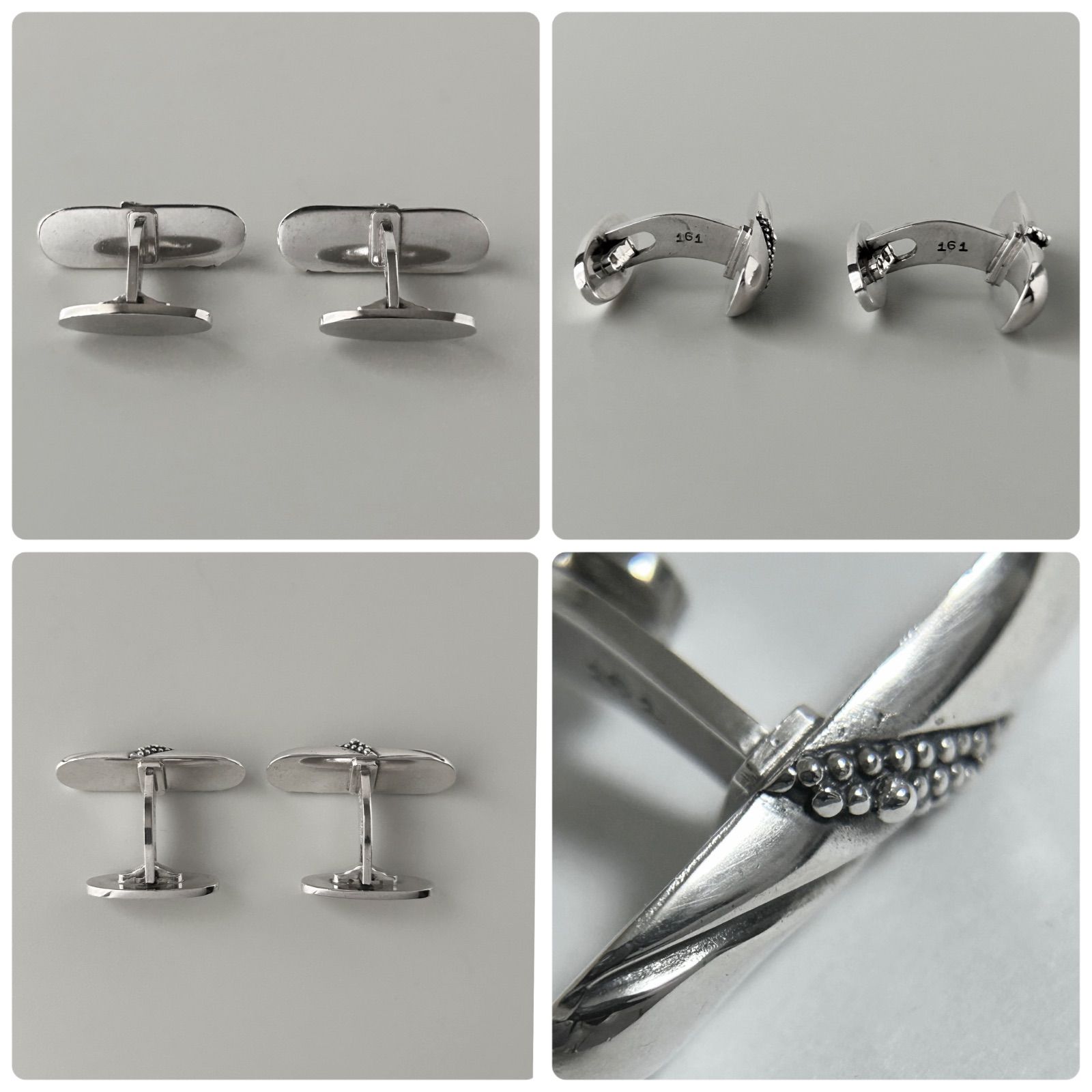 使用感有】 ジョージジェンセン カフス カフリンクス 161 ヴィンテージ