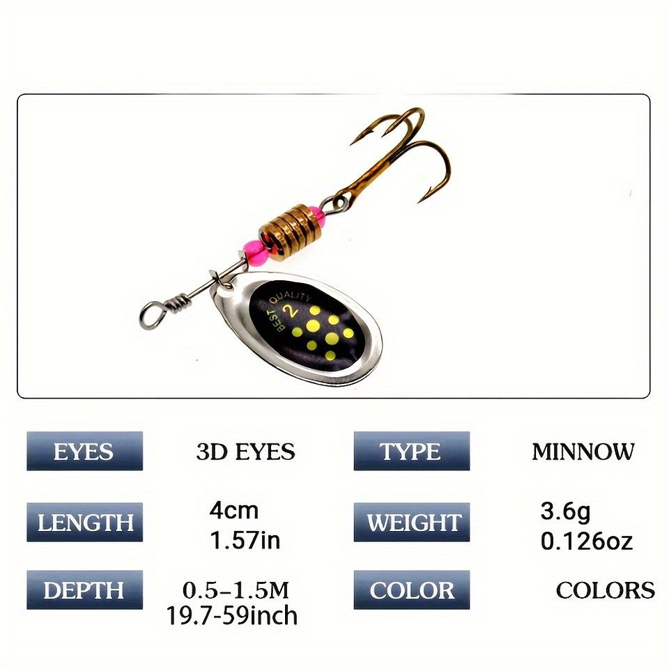 釣果UP！】メタル製フィッシングルアー 10個セット ケース付 バス