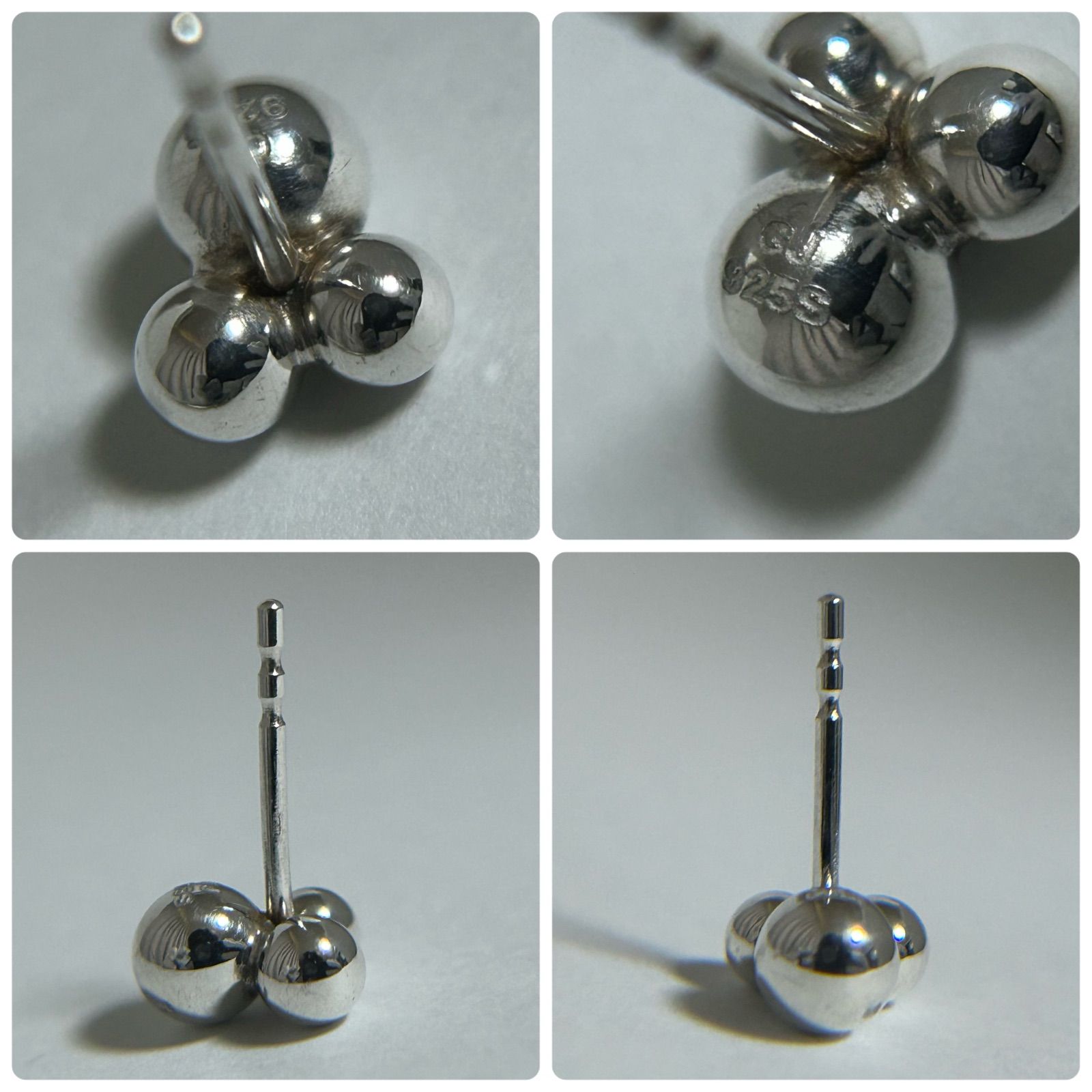 使用感有】 ジョージジェンセン ピアス ムーンライトグレープ Silver