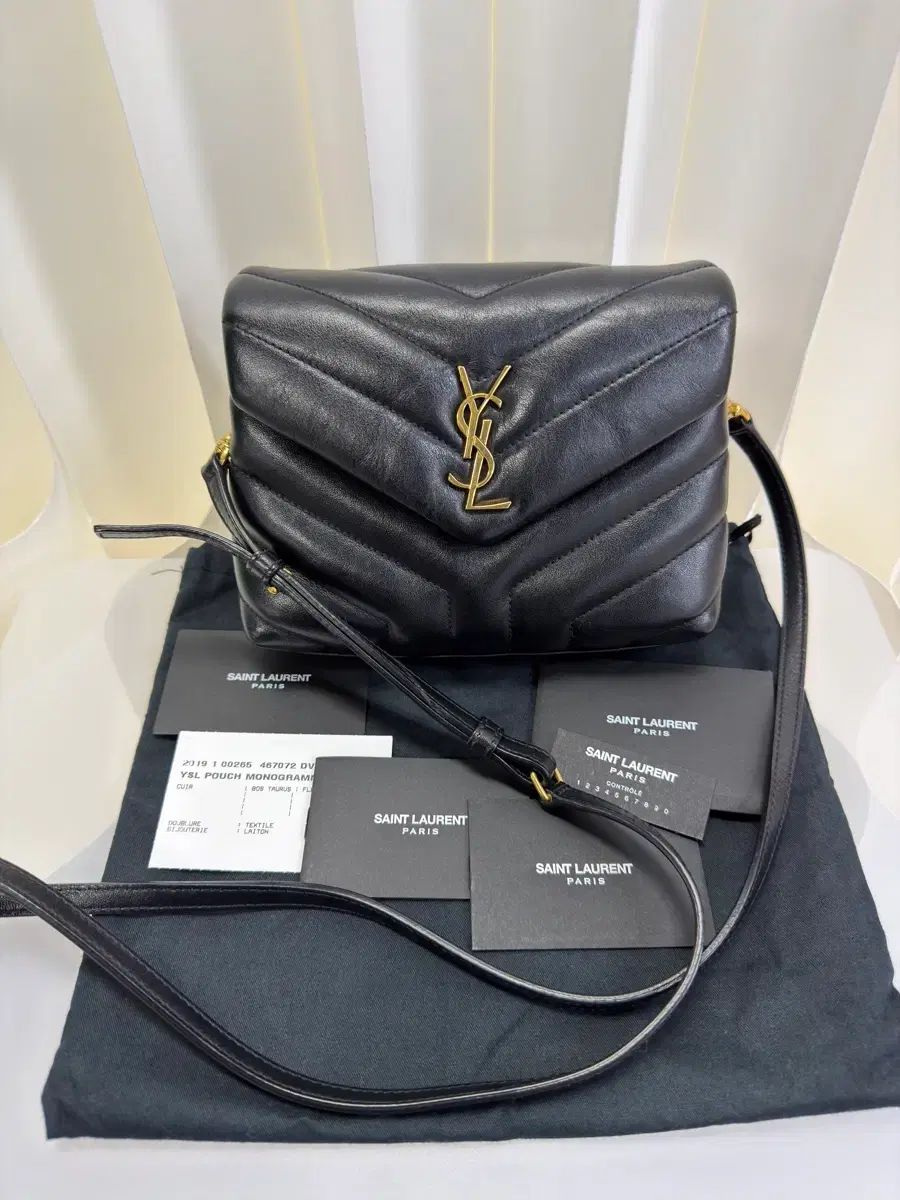 イヴ サンローラン ルル トイバッグ クロスバック ゴールド