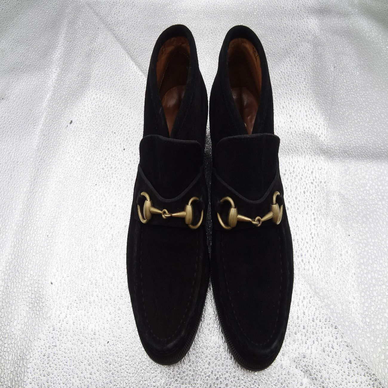 GUCCI グッチ ホースビット ローファー ブーツ スエード モカシン