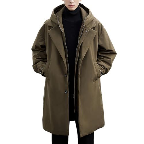 ｉｎｏｔｅｎｋａ ダウンジャケット メンズ モッズコート ロングコート ミリタリー コート L 4 XL 厚手 防寒 防風 フード付き 大きいサイズ ミリタリージャケット ロング丈 中綿ジャケット アウター 秋 冬 グリーン bfa 303 e 3