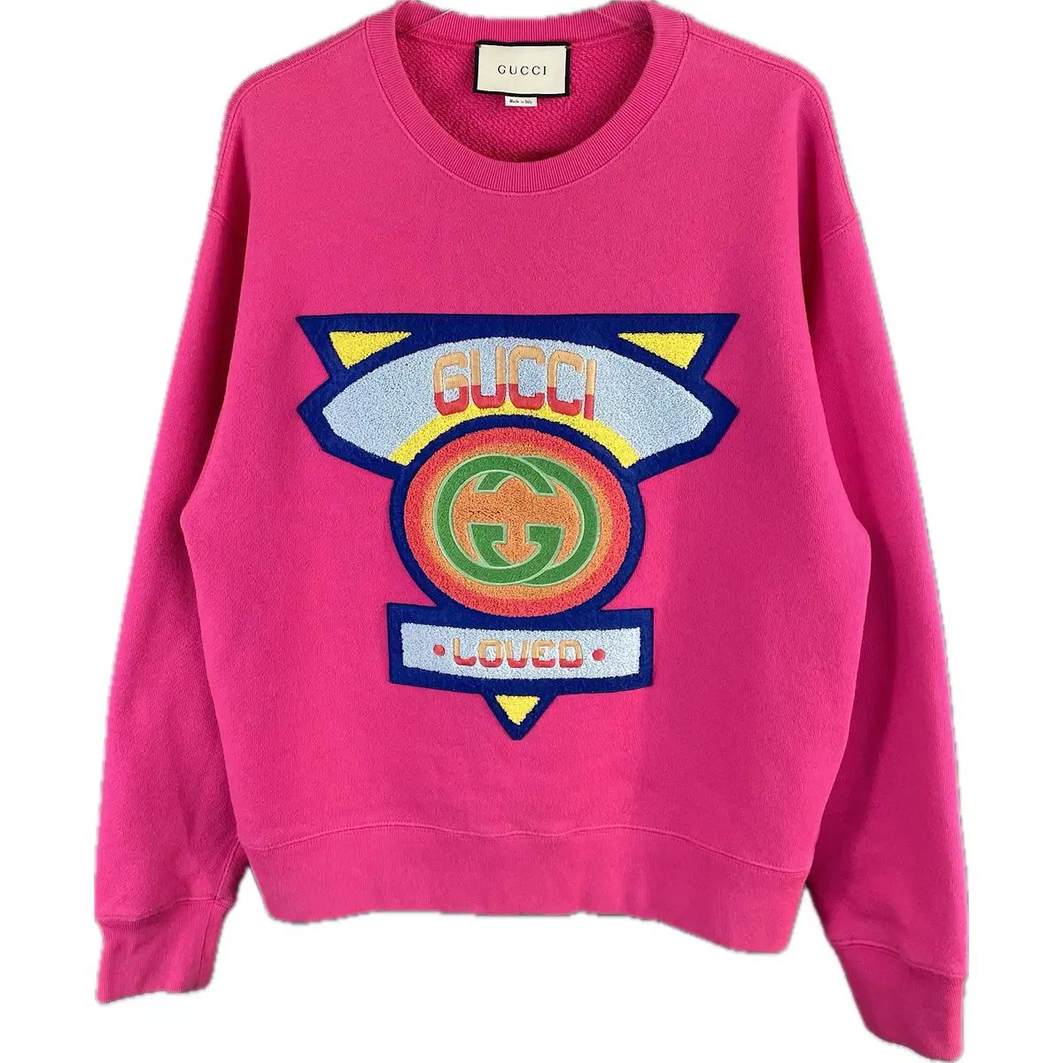 XS GUCCI グッチ レディース フューシャ LOVED スウェットシャツ